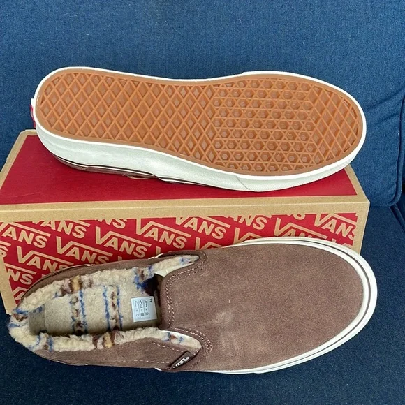 Vans Classic Slip-On Sherpa Rain Drum / Marshmallow WMNS - Picture 4 of 16